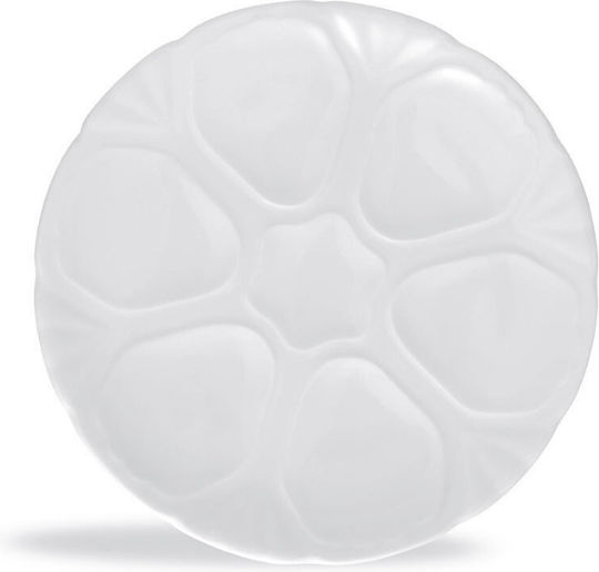 Güral Porselen Delta Plate Shallow made of Porcelain White with Diameter 28cm