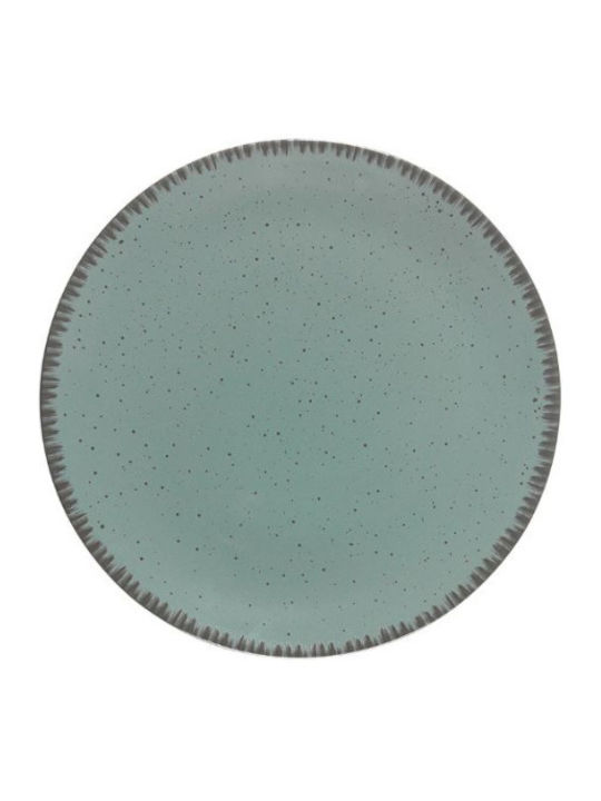 XM-Casa Plate Desert made of Porcelain Blue with Diameter 20cm 6pcs