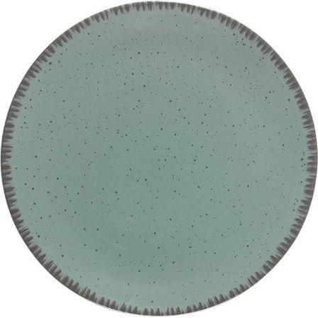 XM-Casa Plate Desert made of Porcelain Blue with Diameter 20cm 6pcs