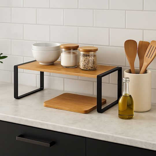 5Five Tabletop Wooden Base 50.5x18x15cm Brown