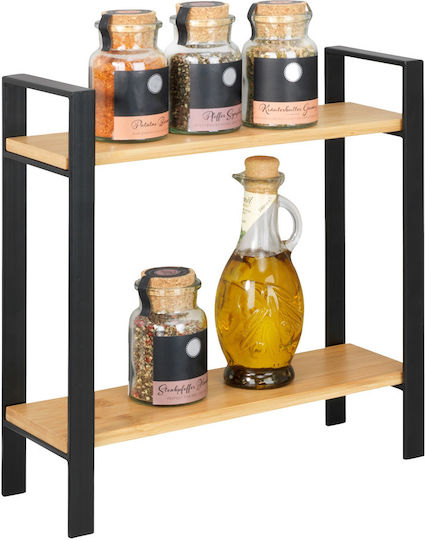 Wenko Επιτραπέζια Βάση Lou Ξύλινη 32x11x32εκ. Μαύρη