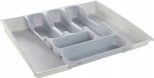 Curver Drawer Cutlery Tray LUN119 Opening Plastic 30x42x6.4cm Grey