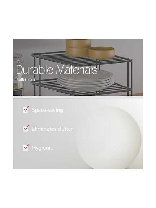 Metaltex Επιτραπέζια Βάση Palio Μεταλλική 25x19x19εκ. Μαύρη