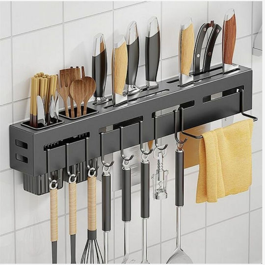 Wandmontage Metallisches Regal 60cm Schwarz Wandmontage Metallisches Regal 60cm Schwarz