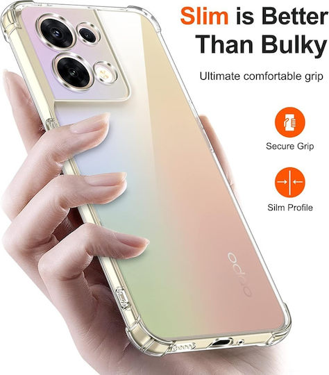 Back Cover Silicon Transparent (Oppo Reno8)