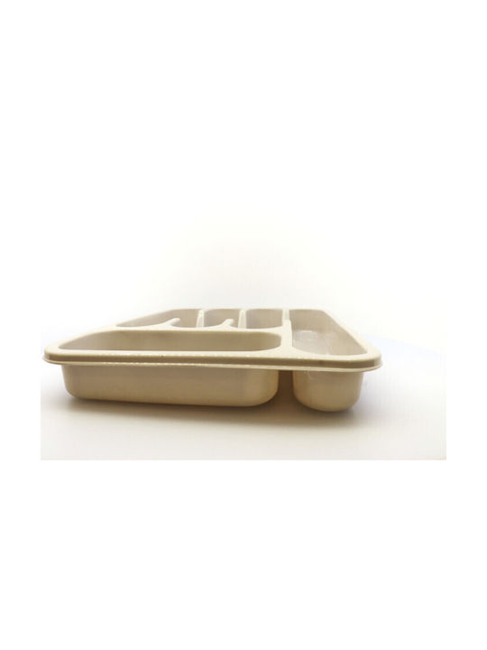 Keskor Tăvi Pentru Tacâmuri De Sertar Din Plastic 33x26x4cm Roșii