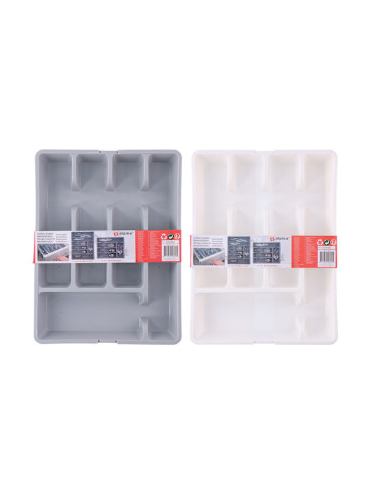 Alpina Appliances Drawer Cutlery Tray Opening Plastic 36.5x27.5x4.3cm White