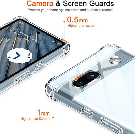 Back Cover Σιλικόνης Διάφανο (Google Pixel 7a)