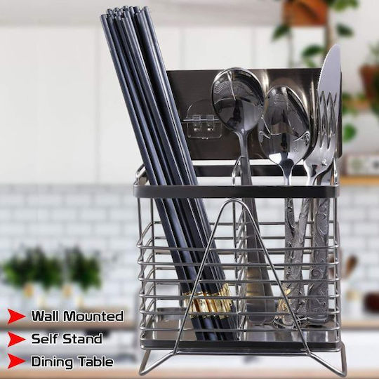 Factory Abtropfgestell für Besteck Metallisch Silber 15.5x16x8.5cm