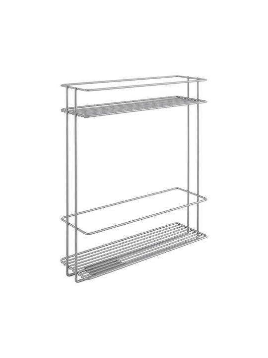 Metaltex Επιτραπέζια Βάση In&Out Μεταλλική 34x11x38εκ. Γκρι