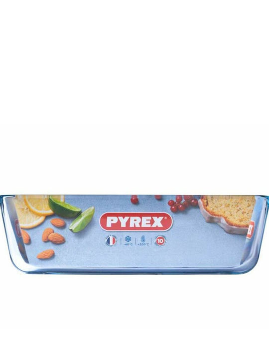 Pyrex Φόρμα Ζαχαροπλαστικής για Κέικ Ορθογώνια Γυάλινη 28x12εκ.