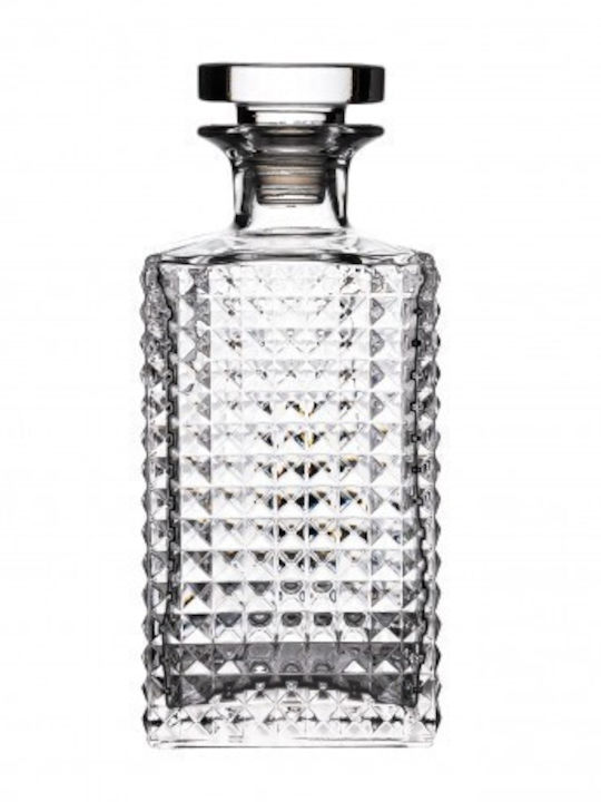Bormioli Rocco Elixir Glass Whiskey Decanter 20.7cm with Stopper 750ml