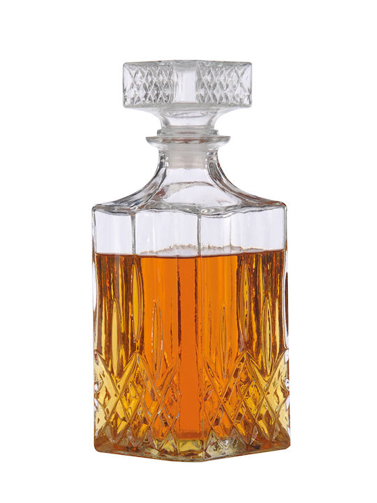Alpina Appliances Glass Carafe Glass Whiskey Decanter 8.5cm with Stopper 1000ml