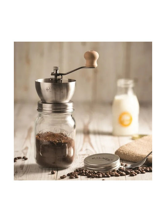 KIlner Χειροκίνητος Μύλος Αλατιού Γυάλινος 22cm