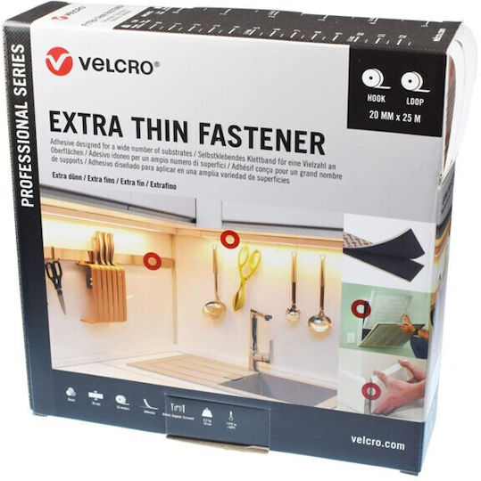 Ταινία Αυτοκόλλητη Άσπρη Velcro Extra Thin Fastener Χαμηλού Προφίλ 20mmx25m Vel-ps20015 Ταινία Αυτοκόλλητη Άσπρη Velcro Extra Thin Fastener Χαμηλού Προφίλ 20mmx25m Vel-ps20015