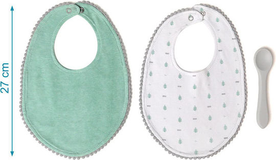 Kiokids Impermeabila Bavetă material textil Mentă 3buc