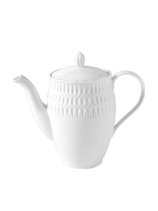 Cmielow Tea Set with Cup Porcelain White 1100ml 27pcs