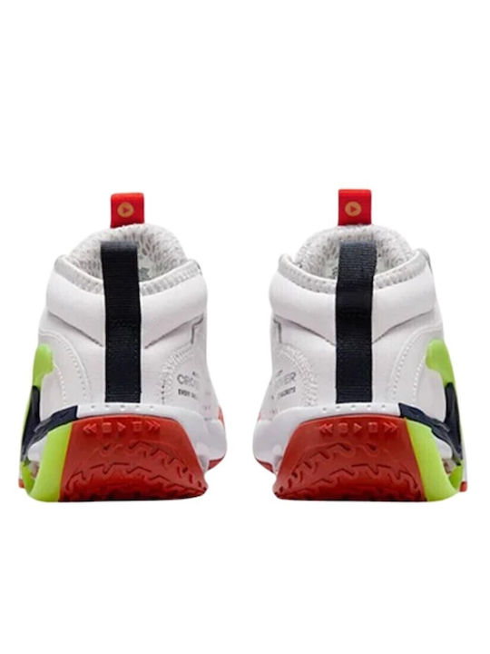 Air Zoom Crossover 2 Детски Спортни Обувки за Баскетбол с Връзки Бели