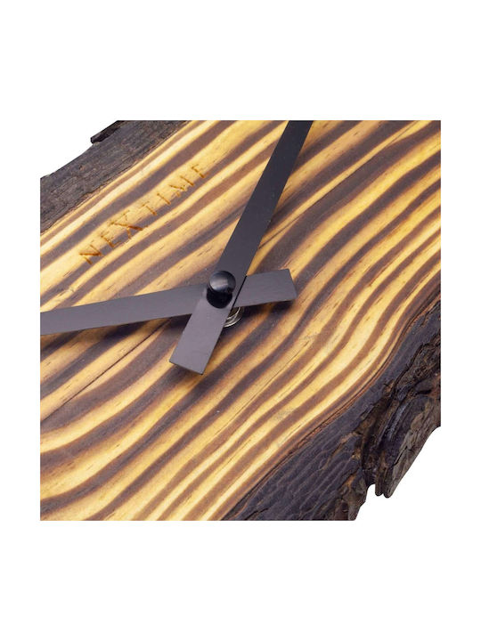Wall Clock Forest Wood Metal Plastic L 30 X W 4.5 X H 30 Cm
