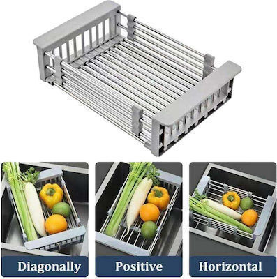TnS Plastic Colander Vegetables Grey 48x17cm 1pcs