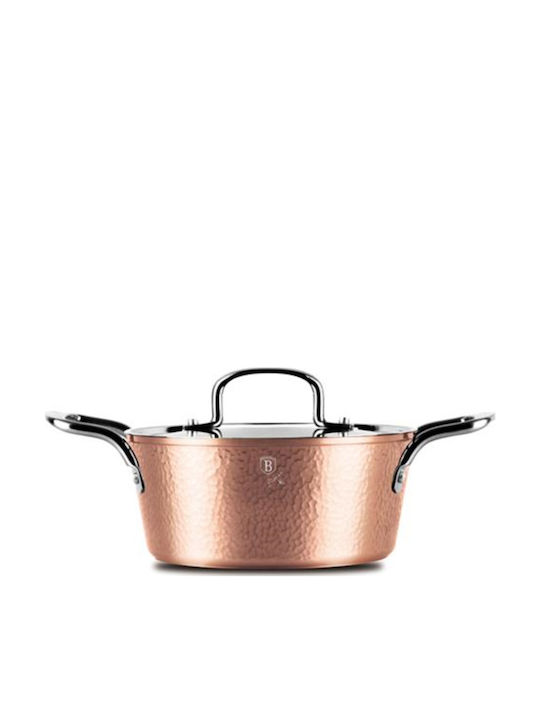 Berlinger Haus Hammered Copper Collection Aluminum Stockpot 22cm