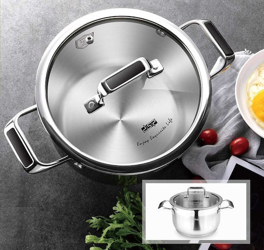 DSP Deep Stainless Steel Pot 3.6lt / 12cm