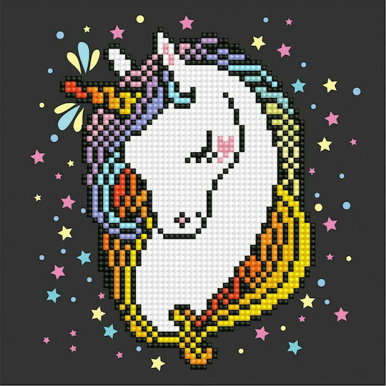 Diamond Dotz Shy Unicorn Pânză Diamond Painting Kit 20.32x20.32cm 50464