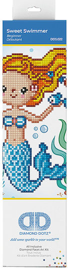 Diamond Dotz Pânză Diamond Painting Kit Mozaic - Înotător Dulce
