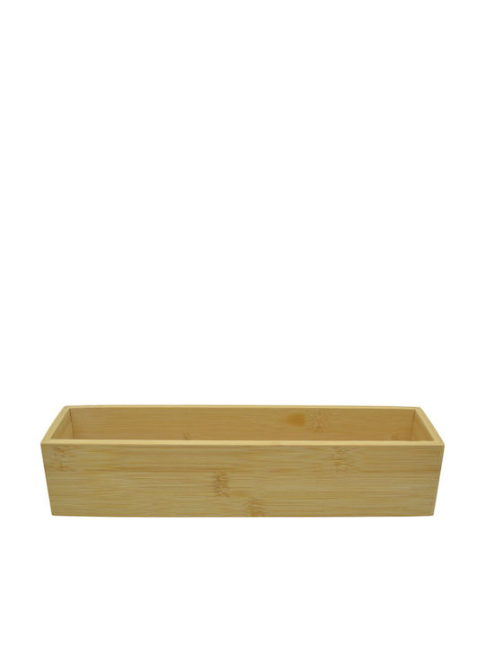Ankor Hölzernes Aufbewahrungsbox Beige 30.5x7.5x6.8cm 1Stück
