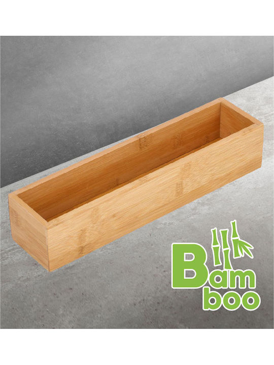 Ankor Hölzernes Aufbewahrungsbox Beige 30.5x7.5x6.8cm 1Stück