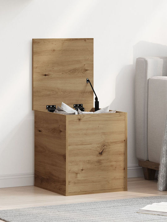 vidaXL Wooden Storage Box with Lid Brown 40x42x46cm 1pcs