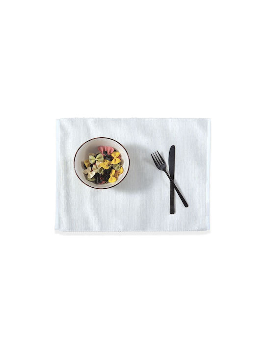 Nef-Nef Homeware Σουπλά Υφασμάτινο Γκρι 48x33cm 2τμχ