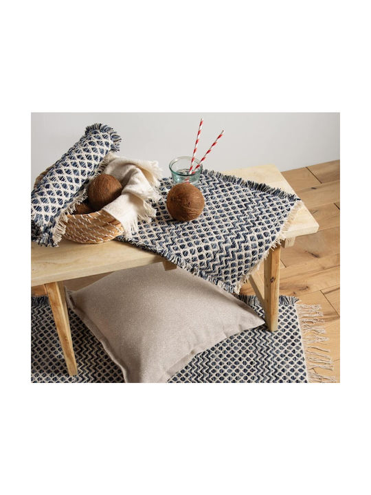 Nef-Nef Homeware Platzdeckchen Stoff Schwarz 48x33cm 1Stück