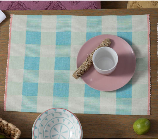 Nef-Nef Homeware Fabric Placemats Orange 48x33cm 2pcs