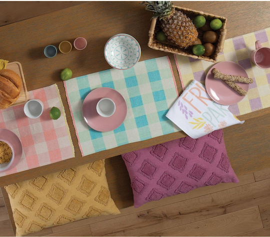 Nef-Nef Homeware Fabric Placemats Blue 48x33cm 2pcs