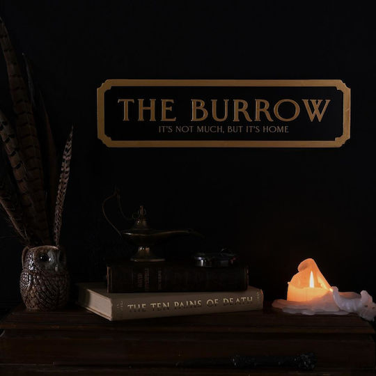 Harry Potter Burrow Plaque 30x10cm