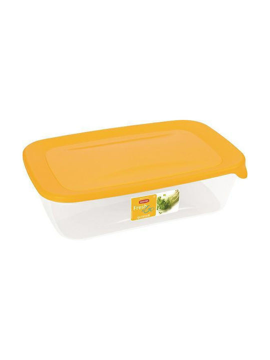 3l Fresh&go Yellow Rectangular Food Container