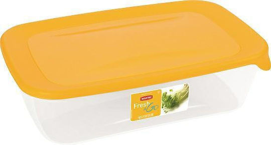 3l Fresh&go Yellow Rectangular Food Container
