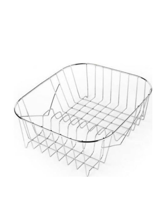 Sidirela No37 Στραγγιστήρι Γούρνας Inox Ασημί 37x31x12cm