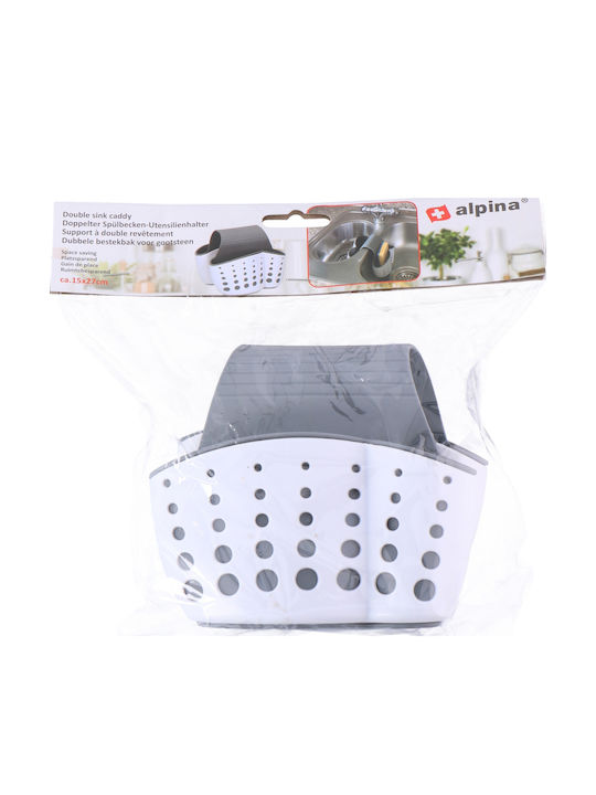 Sponge Holder Made of White Plastic 27x14.5x4cm