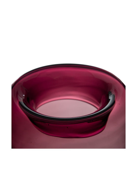 Glas Vase Lila 15x25cm