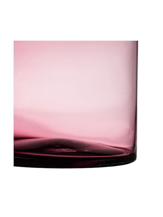 Glas Vase Lila 15x25cm