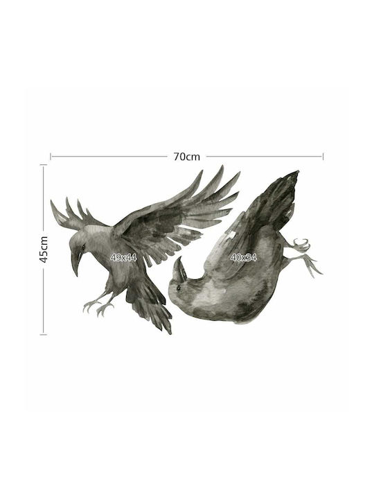 Αυτοκόλλητο Τοίχου Crows 70x45cm