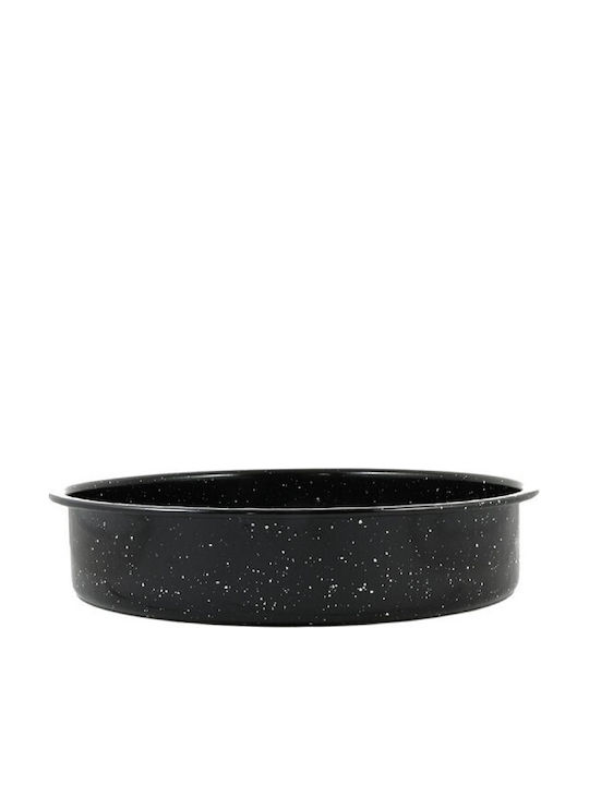 Venus Round Aluminum Baking Pan with Enamel Coating 32cm