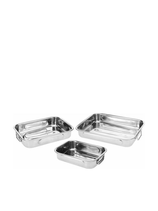 Excellent Houseware Backform Aus Rostfreiem Stahl 34.5x25cm 3 Stück