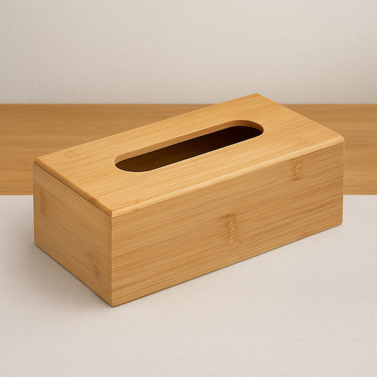 5Five Suport pentru șervețele Lemn Bej 25x13x8.7cm AT100662