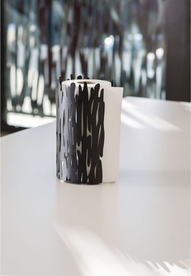 Alessi Suport pentru prosoape de hârtie Metalică Neagră 15.5x24x24cm Barkroll