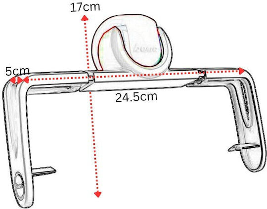Bama Papierhandtuchhalter An der Wand montiert Gelb 24.5x5x17cm