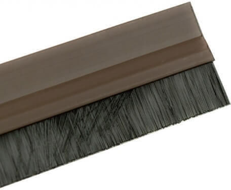 Amig Rod Draft Stopper Door with Brush in White Color 1m