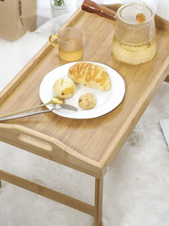 Wooden Rectangular Serving Tray in Brown Color 73x31x21cm ΑΤ0025052 1pcs